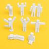 Набор из 8 неокрашенных 3D-печатных моделей - Фигурки для раскрашивания DIY с множеством поз, от 1,37 до 3,75 дюйма для проектов и семейных игр