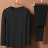 Men's Warm Fleece Thermal Underwear Set for Autumn and Winter