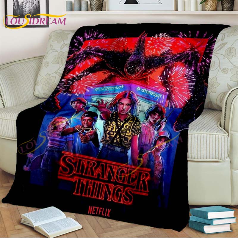 Одеяло «Очень странные дела», фланелевое одеяло с героями мультфильмов «Демодоги», одеяло ужасов для гостиной, дивана-кровати, детский подарок, домашний декор