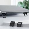 2Pcs Laptops Stand Portable Computer Keyboards Stand for Desk Self-Adhesive Invisible Laptops Feet Foldable Laptops Stand