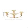 Candle Holder Centerpiece Decoration for 4 Candelabra Pillar Candles Candlestick Tealight Holders