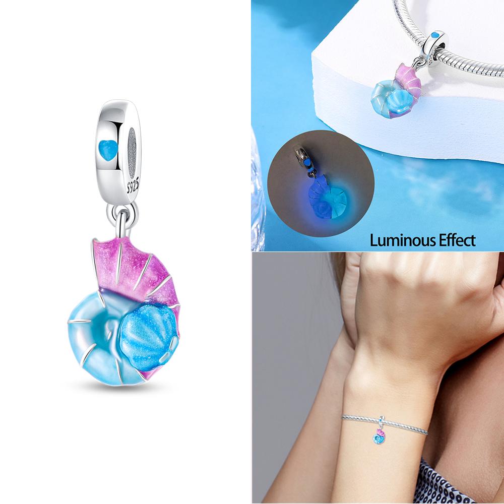 Изысканные животные Светлячок Синий бант Бусины-дельфины Подходят для браслетов-шармов Медь Оригинальное изготовление ювелирных изделий Женские подарки на годовщину