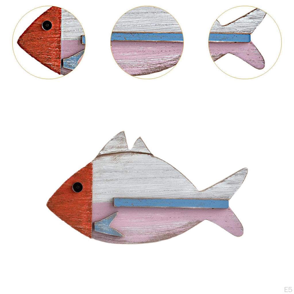 Fish Wall Art Decoration Decorative Craft Easy To Install Decor Ornament for