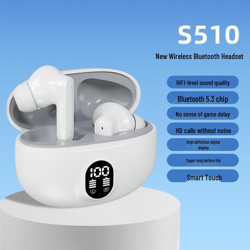 "895B TWS Bluetooth Спортивная гарнитура с цифровым дисплеем и шумоподавлением"