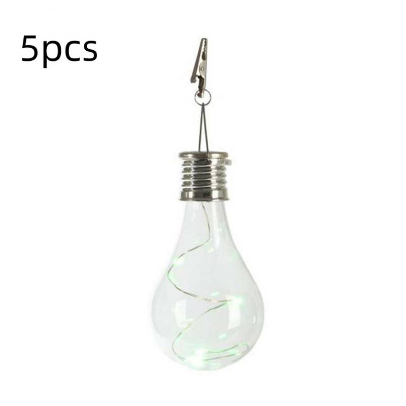 LED Solar Light Waterproof Outdoor Hanging Rotatable For Party Garden Home Patio Camping Decor Bulb Hanging Lantern