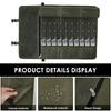 10 Slots Knife Roll Bag Waterproof Canvas Chef Knife Bag with Zipper Pocket Portable Durable Storage Pockets for Cutting Tools