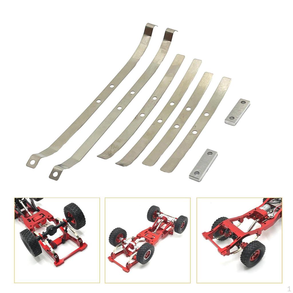 8x 1:12 Steel Leaf Springs Set RC Car Upgrade Parts Spare Sturdy Suspension Bar Kits for LC79