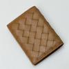 Handmade Woven Leather Wallet+folding Change Bag Card Holder Grid Sheepskin Business Fashion Card Holder Card Holder