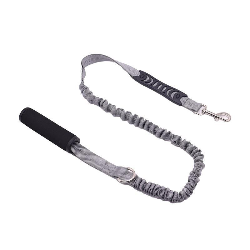 Solid Pattern Double-Headed Nylon Eco-friendly Classic Running Dog Walking Leash Ribbons for Large Breed Pets Anti-Tangle