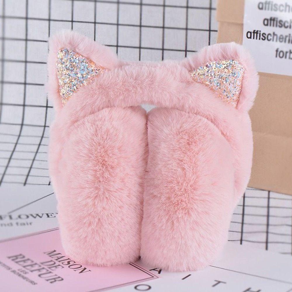 Muffs Lovely Folding Frostproof Soft Plush Cartoon Earmuffs Warm Headband Ear Protectors Earflaps