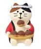 Decor Corporation Concombre Takoyaki Love Cat Size Approx. W3 D3.2 H4.2 ZCB-47404