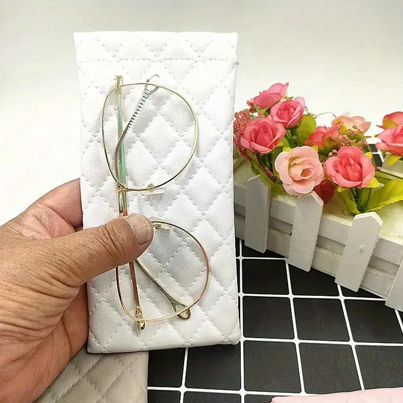 Стильный и простой чехол для очков из ПУ кожи, водонепроницаемый и устойчивый к давлению, портативный чехол для солнцезащитных очков, сумка для хранения очков