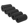 5Pcs Portable Black Cello Rubber Endpin Tip Protector Musical Instruments Accessory