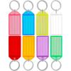 10-50pcs Colorful Plastic Keychain Key Tags Label With Split Ring For Diy Numbered Name Baggage Tag Id Label Name Tags