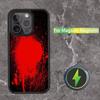 КРОВАВЫЙ СПЛЕТЕР на ХЭЛЛОУИН Чехол для телефона для iPhone 17,16,15,14,13,12,11,Pro,Max,Plus,Mini,SE Магнитная беспроводная зарядка Magsafe