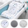 Baby Bath Seat Support Mat Foldable Baby Bath Tub Pad & Chair Newborn Bathtub Pillow Infant Anti-Slip Soft