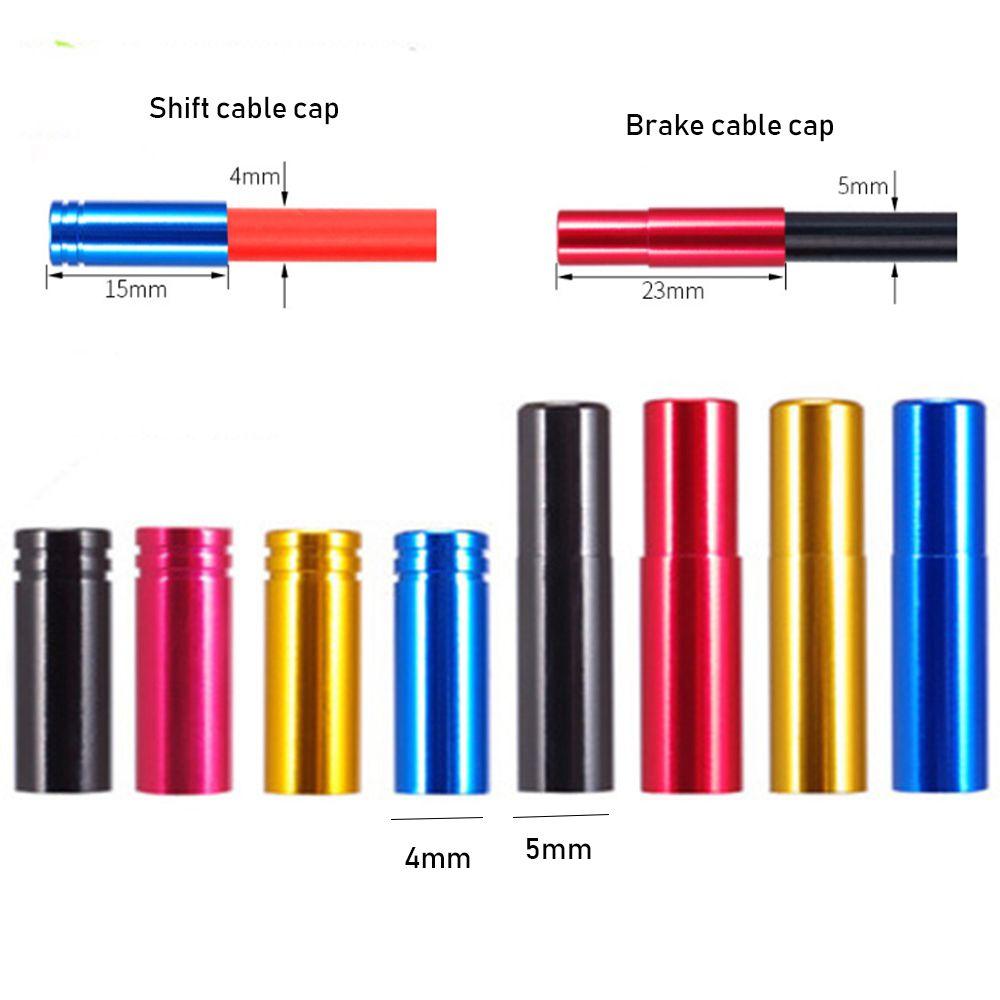 Шоссейный велосипед 4мм 5мм Тросы переключения Аксессуары Наконечники Заглушки Велосипедная накладка на переключатель Колпачок тормозного троса