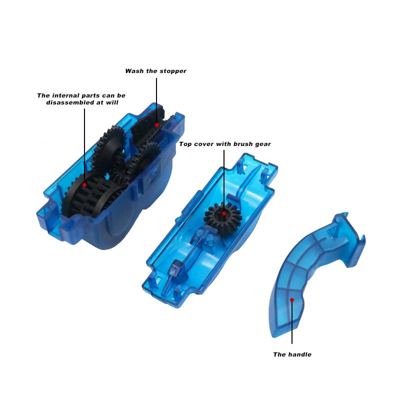 Очиститель цепи велосипеда Щетка для цепи Портативный комплект для быстрой мойки шоссейного велосипеда MTB Щетки для чистки Скруббер Инструменты для обслуживания велосипеда