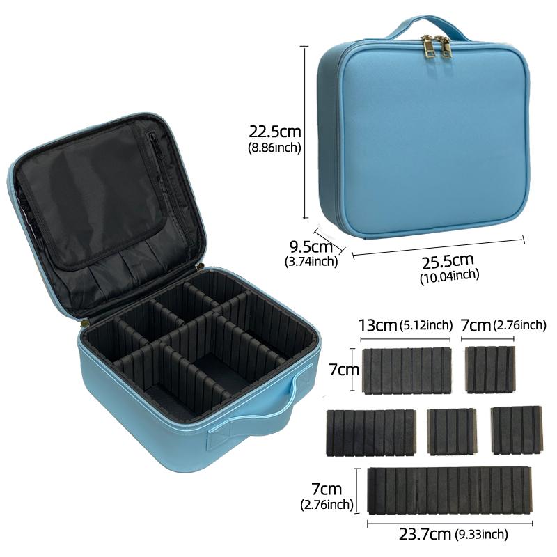 New Cosmetic Bag With Mirror Beauty Brush Makeup Bag Travel Necessary Waterproof Large Capacity Travel Tattoo Makeup Case