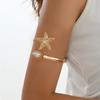 Metal Starfish Open Bracelet New Three-dimensional Irregular Niche Design Arm Ring Jewelry