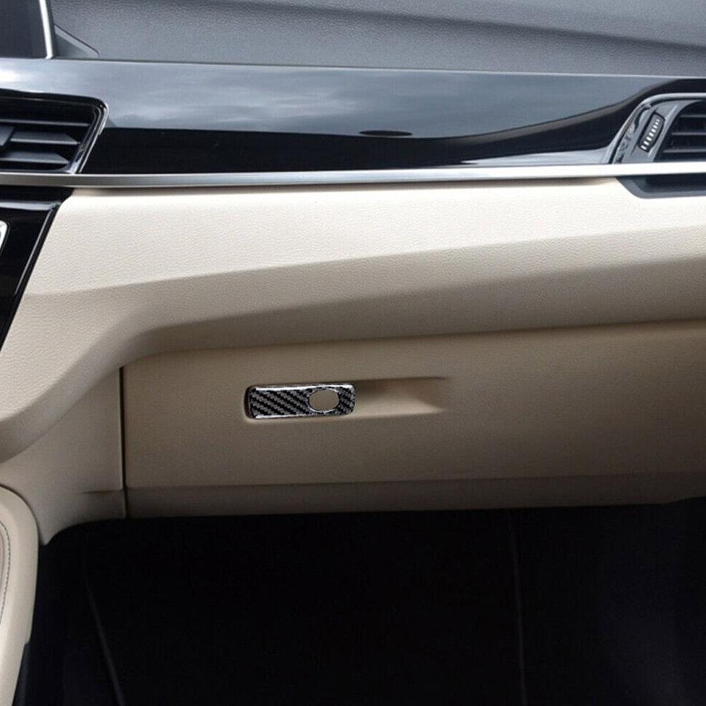 Наклейка на ручку перчаточного ящика из углеволокна с высоким глянцем, отделка интерьера для F48 2016-2021, F39 2018-2021, простая установка