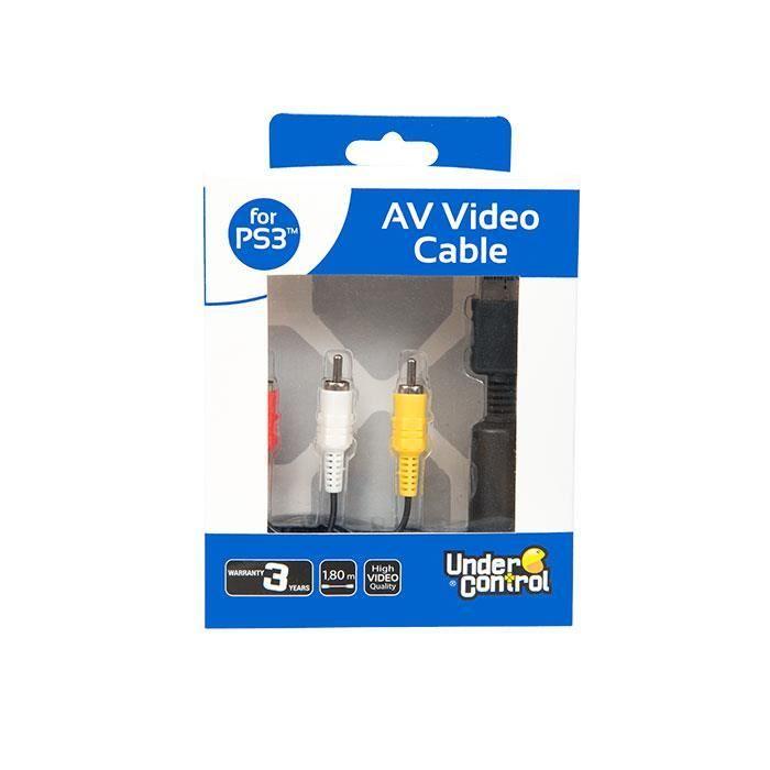 Câble AV Vidéo - PS3 - 1,80M - Connectique plaquée or - S-Vidéo - Filaire