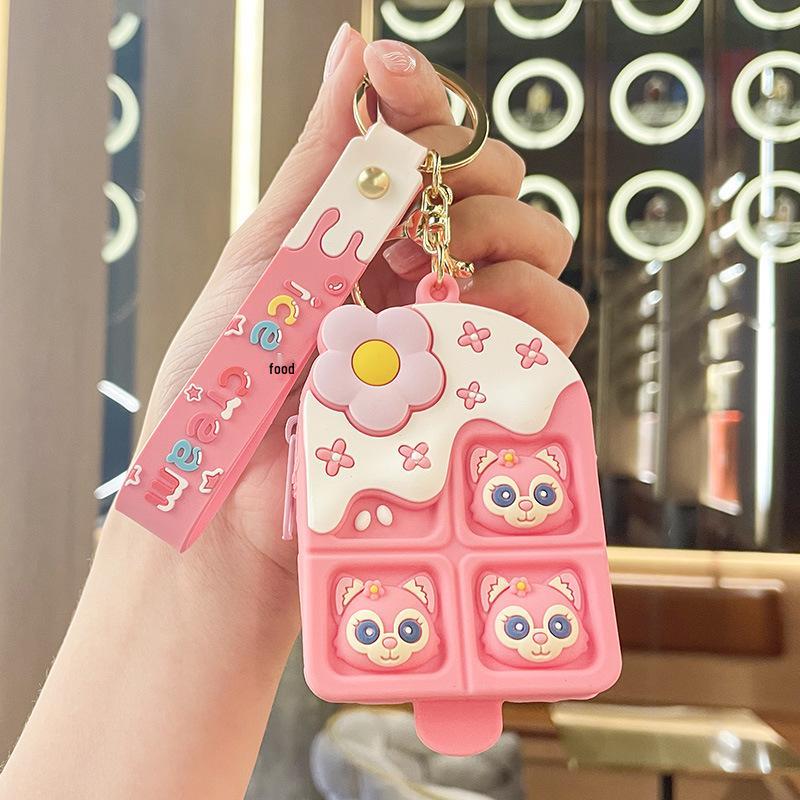 Мини Кошечка удачи Кошечка монета брелок и сумка для наушников подарок