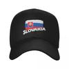 Бейсболка с флагом Словакии Streetwear Западная шляпа Для женщин Мужская