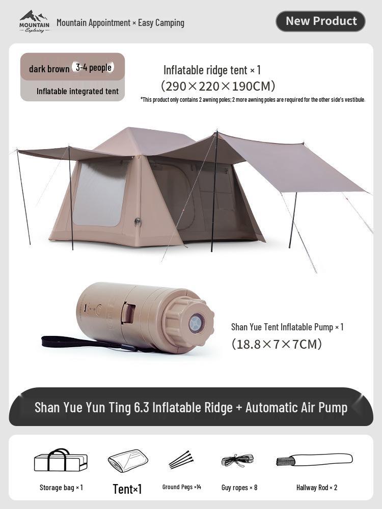 Shan Yue Automatic Inflatable Two-in-One Camping Tent and Awning