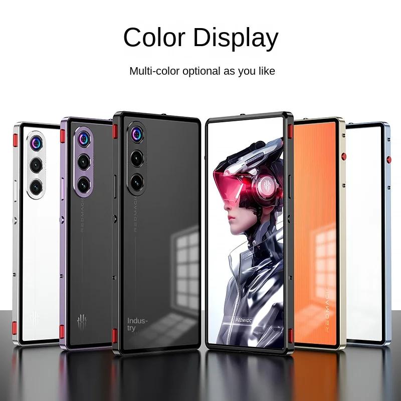 Противоударный металлический защитный чехол для телефона ZTE Nubia Red Magic 10 Air 10 Pro + 9 S Pro, металлический каркас из алюминиевого сплава, жесткая матовая бамперная крышка