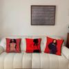 Red A-AaliyahS Album Pillow Case For Sofa Bedside Table Bedroom Backrest Living Office Cushion Printed Square Multiple