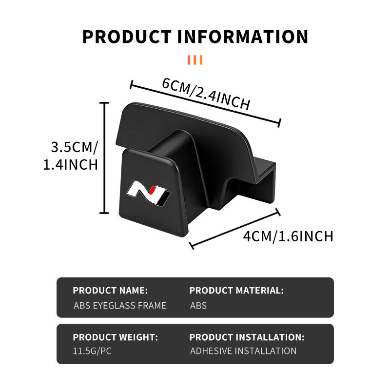 Car Glasses Holder Clamp Sun Visor Glasses Holder Sunglasse Storage Clip Card For Hyundai GDi N Line i10 Azera Genesis G70 G80 PP16