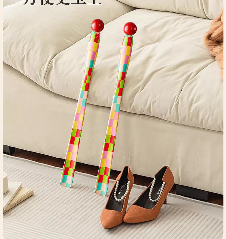 Роскошный рожок для обуви с длинной ручкой: Помогает беременным женщинам и пожилым людям надевать обувь, не наклоняясь