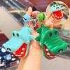 Crocodile Teeth Toys Keychain Children'S Crocodile Bites Fingers Reaction Training Dinosaurs Animal Pull Back Trick Game Family