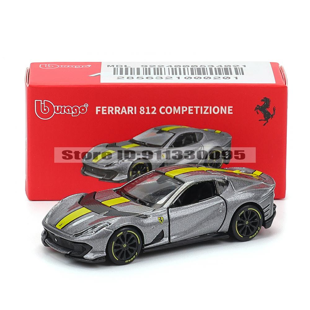 Ббураго 1:64 настоящих Феррари SP1 812 COMPETIZIONE ENZO F40 F12TDF SF90 серия моделей автомобилей детские рождественские подарки мальчику игрушки