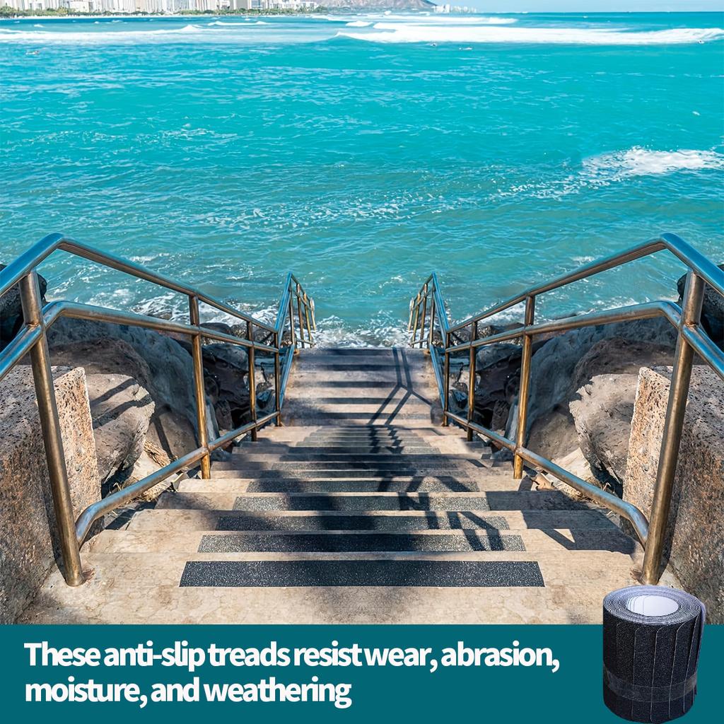 Heavy Duty Anti Slip Tape for Stairs Grip Tape Use On Walkways Stairs Ramps and Decks Indoor/Outdoor Anti-Slip Stickers