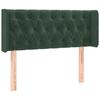 VidaXL LED Headboard Bedroom Furniture Single Bed Accessory Headboard Bed Frame Interior Dark Green 3123611