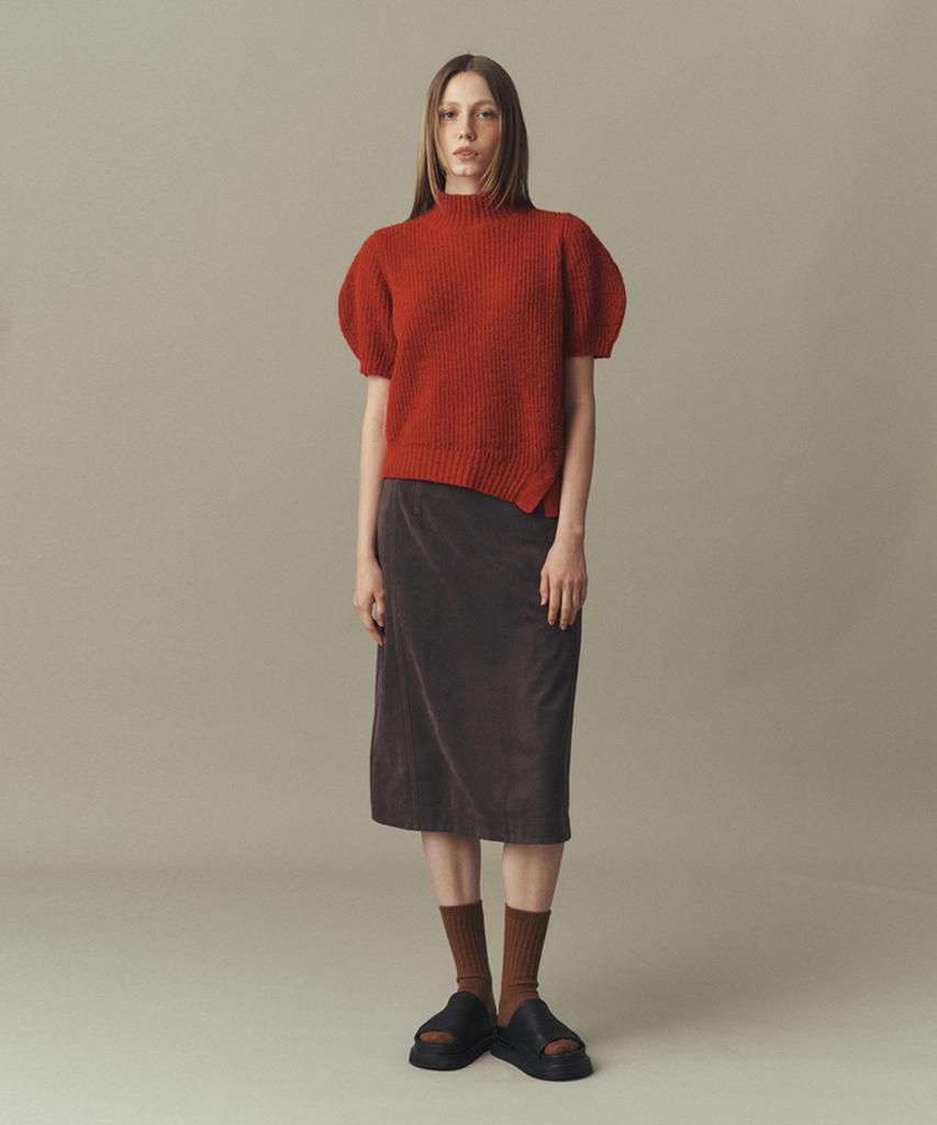 AHWE Half Sleeve Sweater_Red