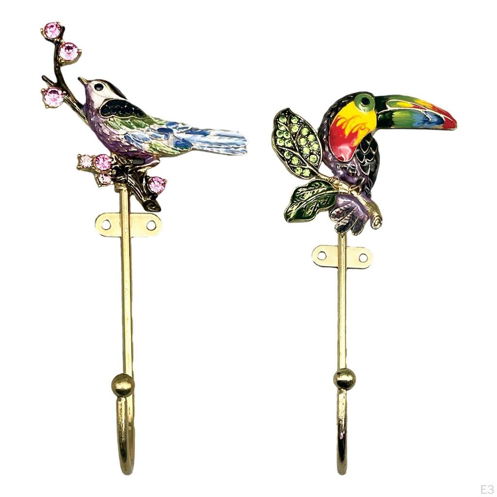 Настенный крючок для одежды в виде птицы, простой в установке, прочный, декоративный, вешалка для подвешивания пальто, для прихожей