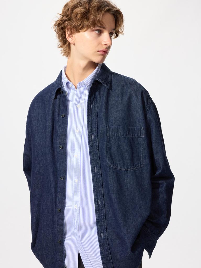 Uniqlo Denim Overshirt Model