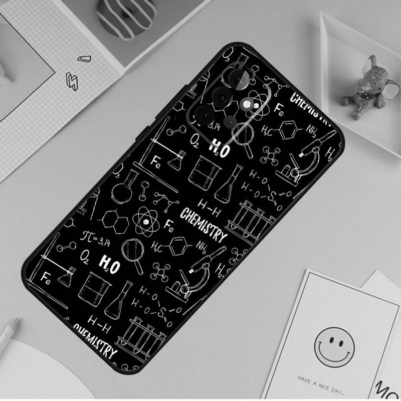 Biology Chemistry Phone Case For Samsung Galaxy A53 A33 A13 A12 A32 A52 A14 A34 A54 A15 A25 A35 A55 A71 A51