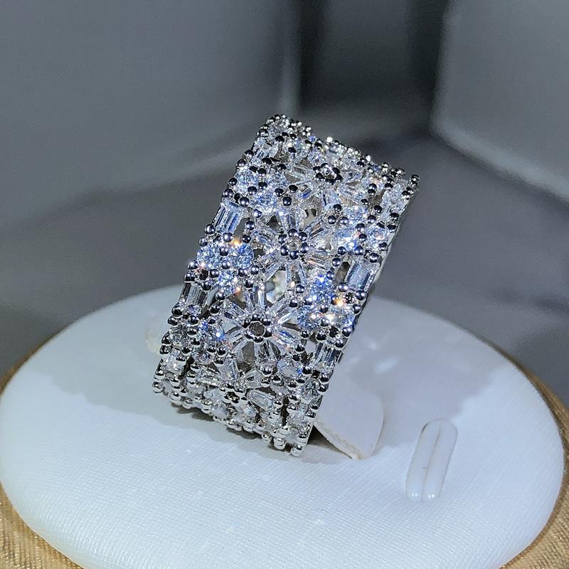 Элегантное женское кольцо из стерлингового серебра с большим цирконом в форме капли воды, кольца на пальцы для женщин, обещание любви, подарки на День святого Валентина