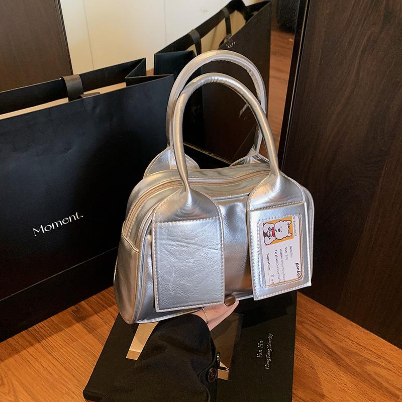 Корейская ретро-портативная сумка-подушка для женщин, новый нишевый дизайн, модная и стильная повседневная сумка через плечо на одно плечо