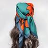 Luxury Brand  Silk Square Scarf Women Cat Neck Hair Tie Band Beach Hijab Kerchief Head Headbands Bandana Female Foulard 70cm
