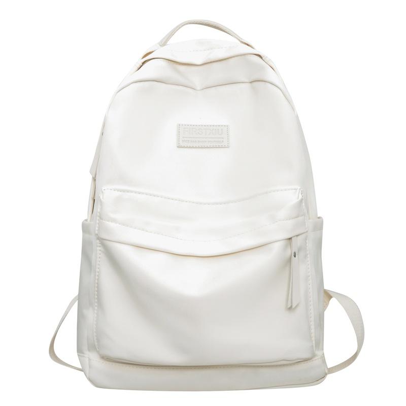 Рюкзак для кампуса, женский однотонный школьный рюкзак большой емкости для учащихся средней школы