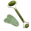 Faux Jade Double Head Face Roller Slimming Massager Scraping Plate Beauty Tool