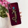 Чехол для Honor 9X Lite Прозрачный Роскошный Буквы от A до Z Модная Корона 2D Рисунок Мягкий Чехол Для Honor JSN-L21 JSN-L22 JSN-L23