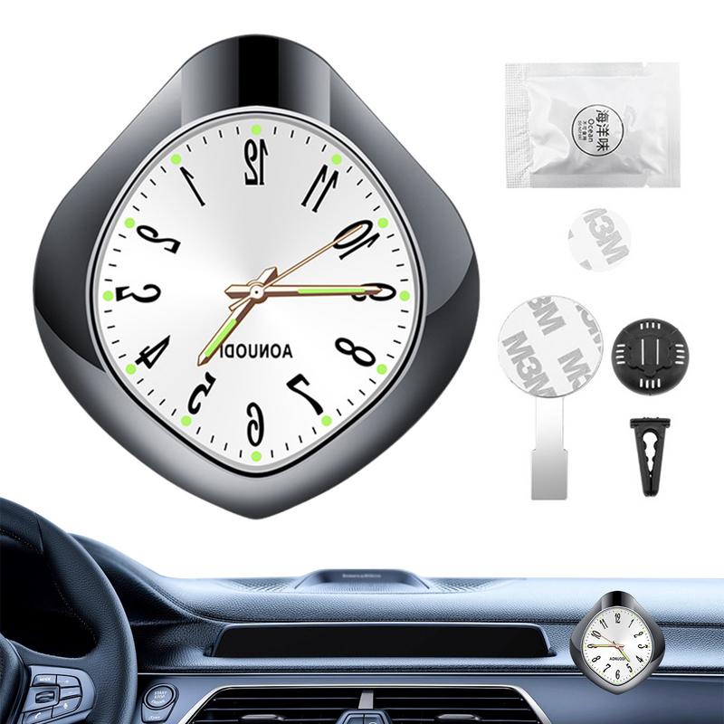 Ароматизатор для вентиляционного отверстия автомобиля Ароматизатор для автомобиля Аромат для вентиляционного отверстия в форме часов Духи для вентиляционного отверстия Светящийся автомобильный декор Автомобильные освежители воздуха для автомобиля