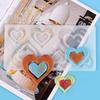Heart Shape Chocolate Silicone Mold Cookie Wedding Cake Toppers Tools Heart Shaped Silicone Mold Resin Soft Candy Chocolate Jelly Gummy Ice