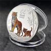 2022 New Year Coin Exquisite Tiger Pattern Steel Modern Attractive Commemorative for Birthday